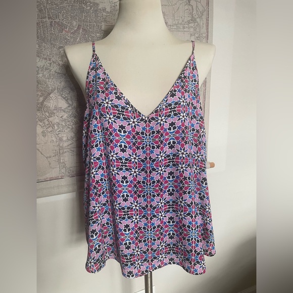 LOFT Mosaic camisole tank size large - Picture 1 of 4